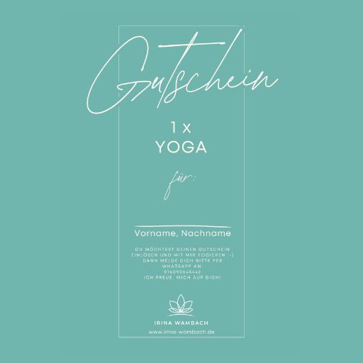 Yoga Gutschein